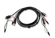Câble KVM cordon pieuvre USB HDMI audio 1,8M – vue 2