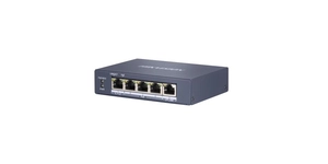 DS-3E0505HP-E SWITCH L2 4 PORTS POE BUDGET 60W+1 RJ45/1 Hi-PoE – vue 2