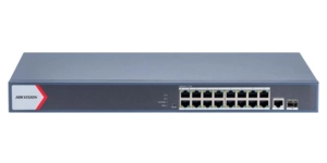 DS-3E1518P-EIV2 SWITCH L2 16 PORTS POE GIGABIT (230W) 1xRJ45 1xSFP – vue 2