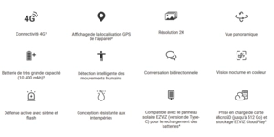 CS-EB8/SP-R100(3MP Type-C) KIT CAMERA SUR BATTERIE 3MP 4G + PANNEAU SOLAIRE – vue 6