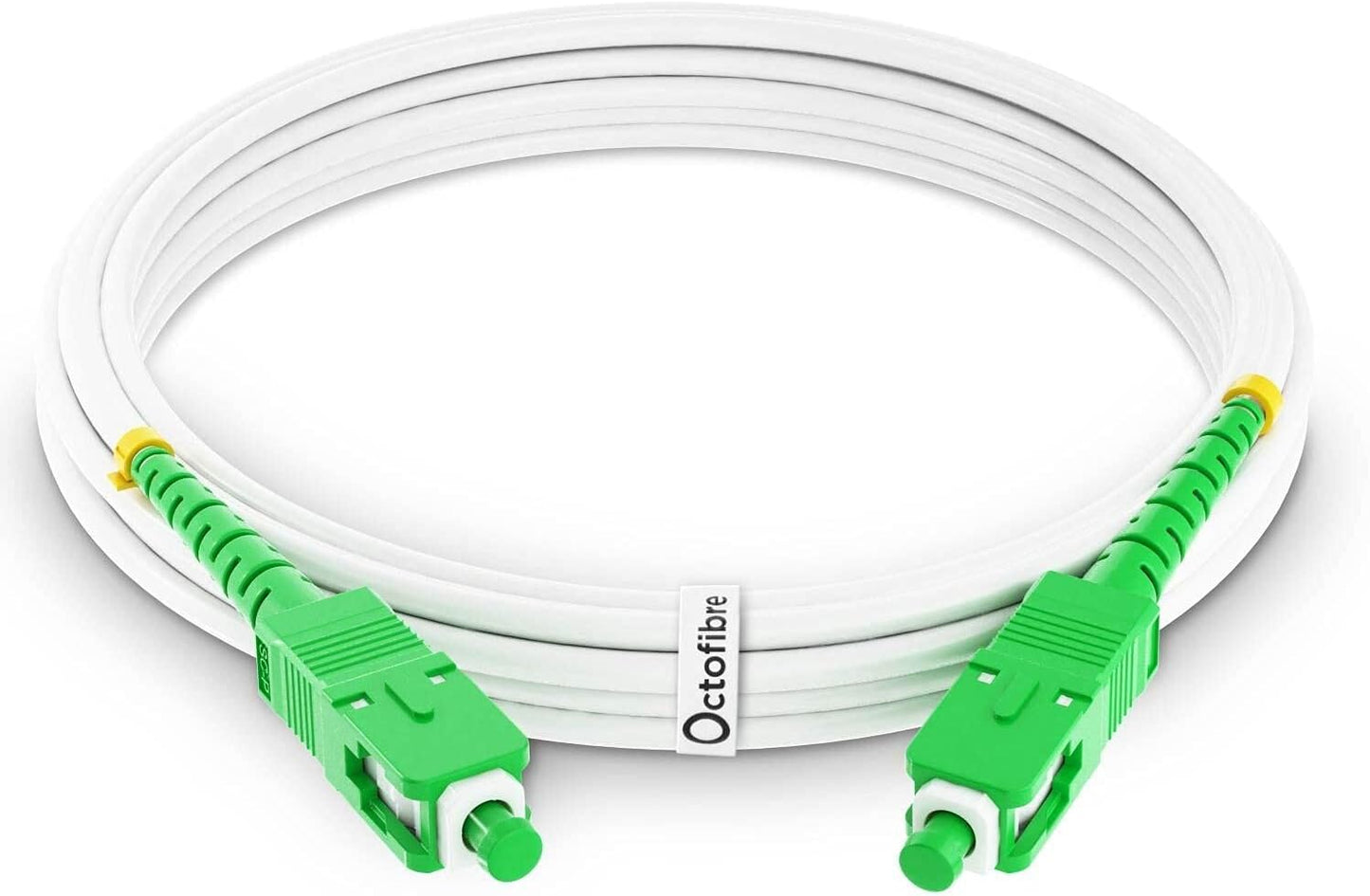 Octofibre - Câble Fibre Optique Orange SFR Bouygues - Renforcée Avec Blindage Kevlar - Rallonge/Jarretiere - SC APC vers SC APC - Garantie 10 Ans