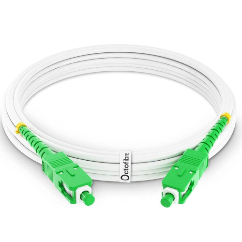 Cavo in fibra ottica Octofibre SFR Bouygues arancione - Rinforzato con schermatura in Kevlar - Estensione/schema - SC APC a SC APC - Garanzia di 10 anni