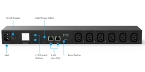 Alimentation électrique PDU 6P 10A 200-240V cloud managed – vue 3