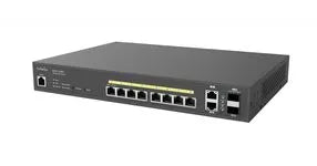 SWITCH CLOUD MANAGED 10xPOE+2 SFP BUDGET POE 130W / L2 – vue 2