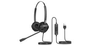 Casque téléphonique micro casque filaire stereo USB – vue 2