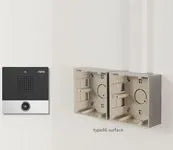 Interphone intercom audio/vidéo 1 bouton IP54 – vue 3