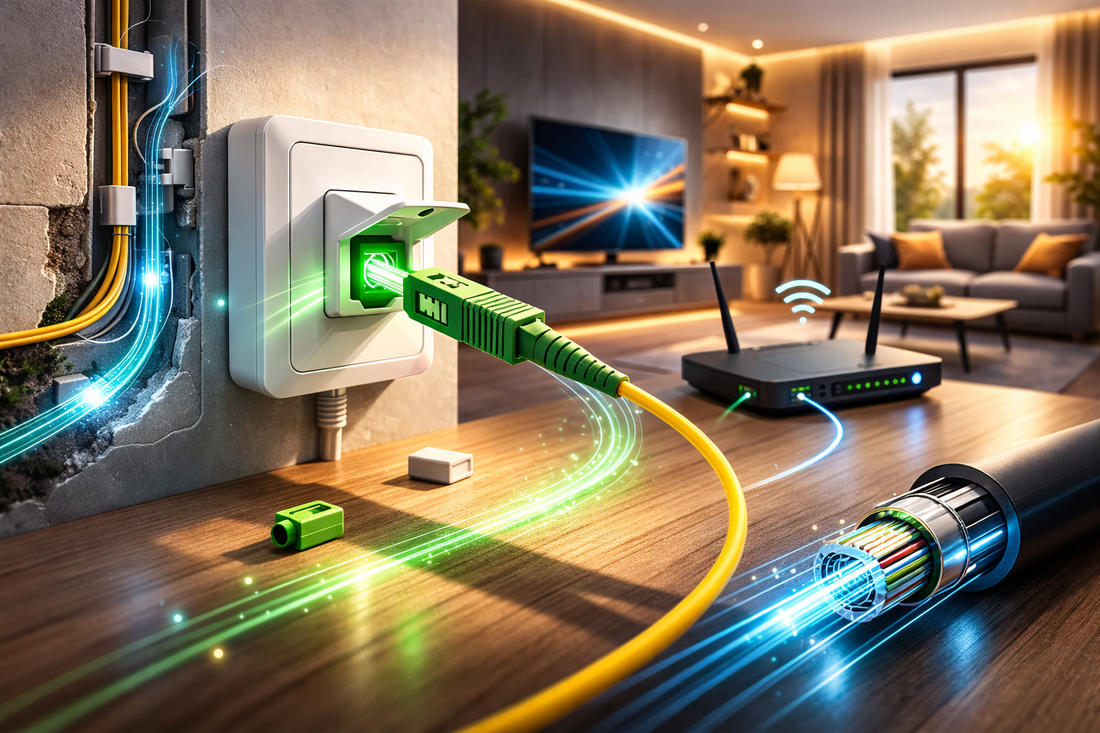 Prise optique murale