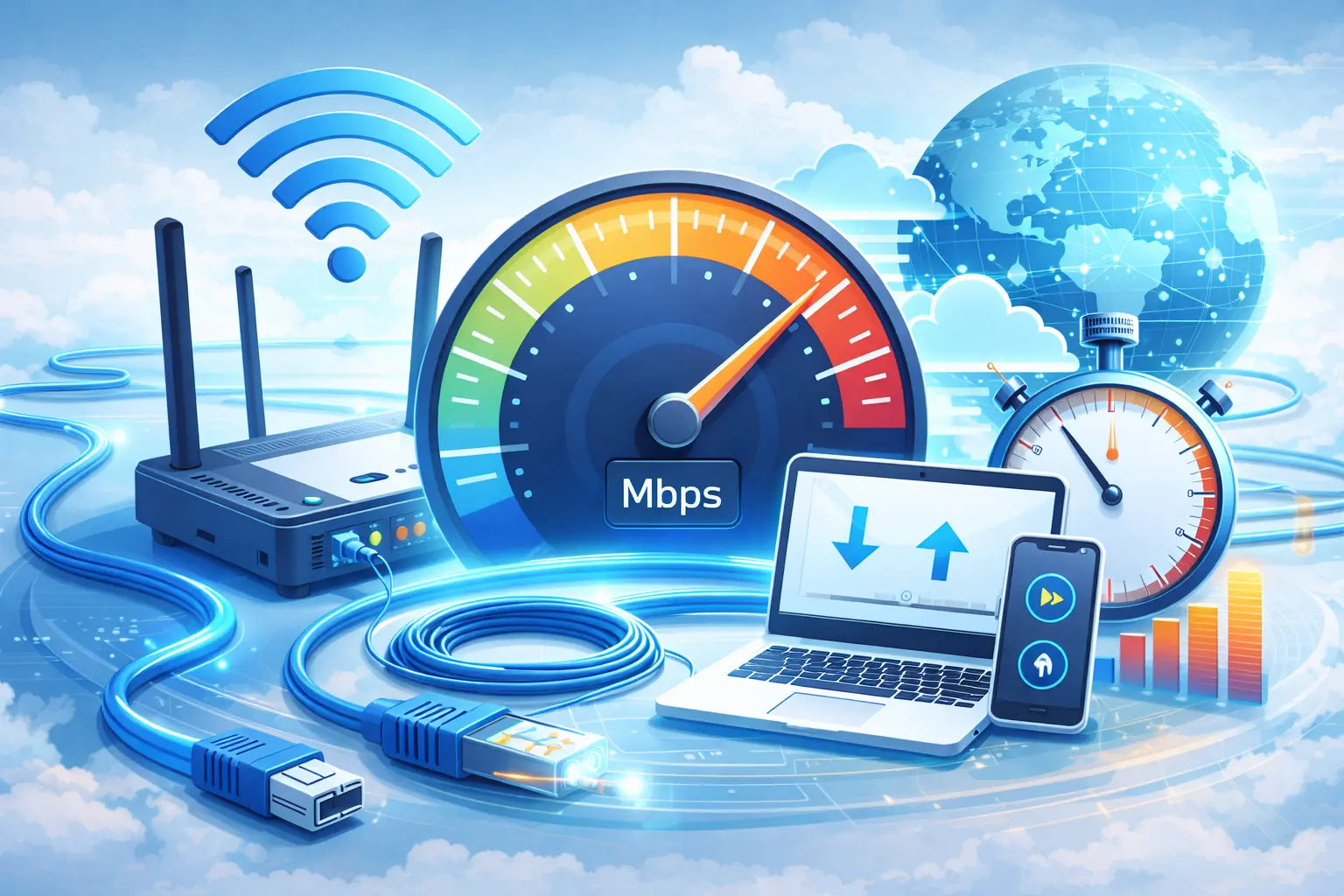 Comprendre le débit internet : définition, Mbps, test – Octofibre