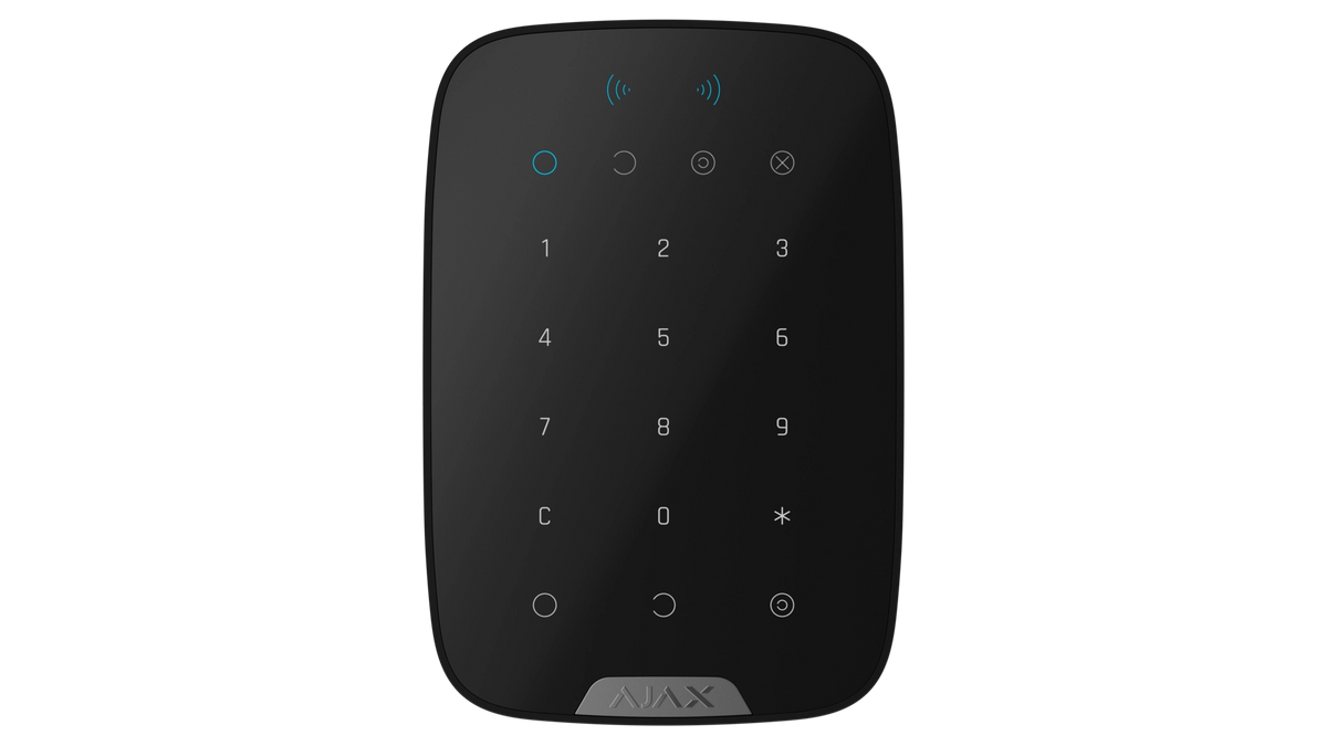 Clavier radio tactile avec lecteur RFID NFA2P noir