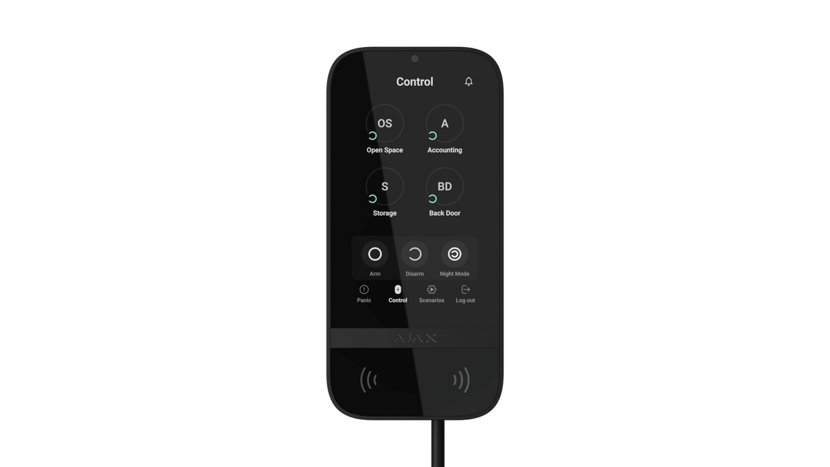 KEYPAD TOUCHSCREEN FIBRA BL CLAVIER ECRAN TACTILE + LECTEUR DE PROXIMITE - NOI
