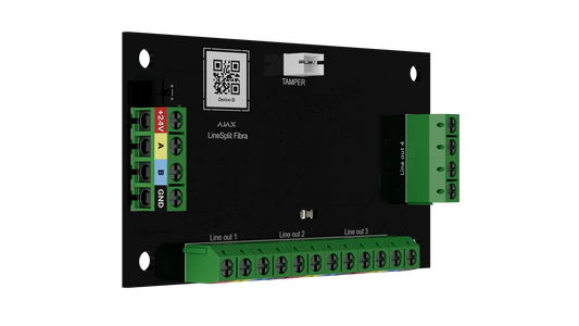 Équipement d'alarme module diviseur de ligne fibra ajax