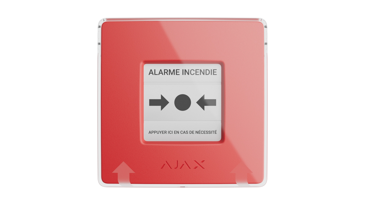 Détecteur incendie declencheur manuel rouge type 4 radio