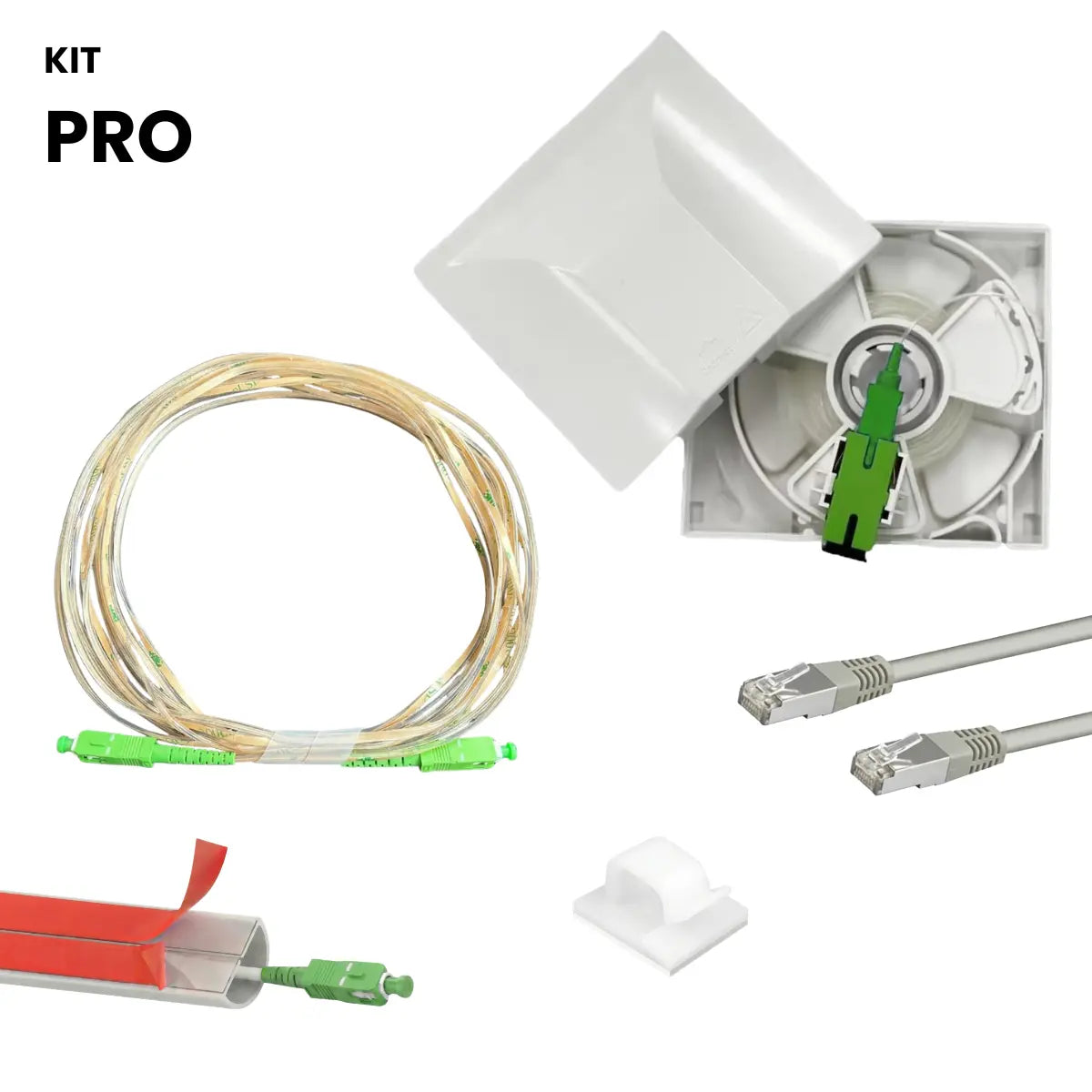 Kit Pro Rallonge Fibre Optique Invisible – Installation complète pour déplacer votre box internet (Copie) (Copie) Octofibre