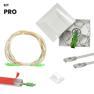 Kit Pro Rallonge Fibre Optique Invisible–Installation complète pour déplacer votre box internet