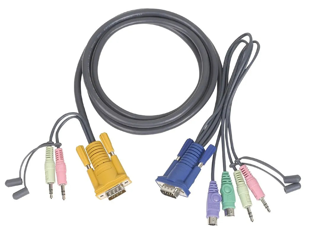 Câble KVM cordon PS/2 1,80M + audio