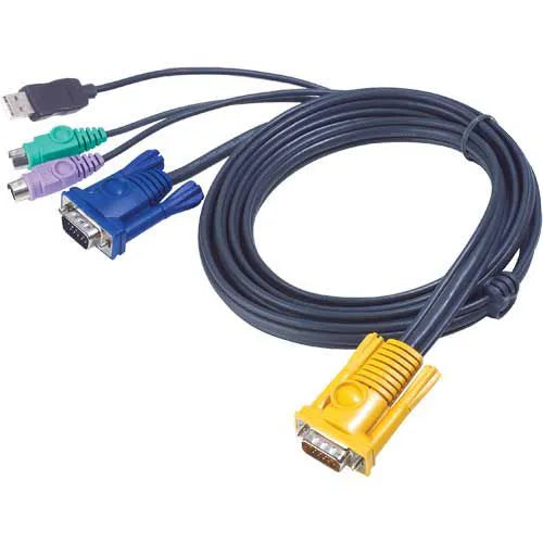 Câble KVM cordon PS/2-USB 1,80M