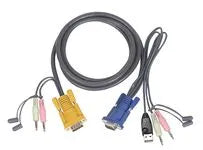 Câble KVM cordon USB + audio – vue 2
