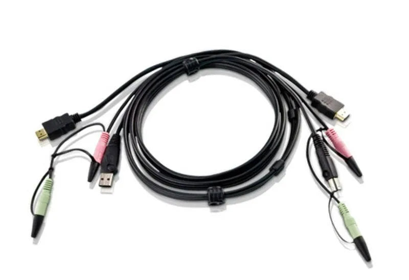 Câble KVM cordon pieuvre USB HDMI audio 1,8M
