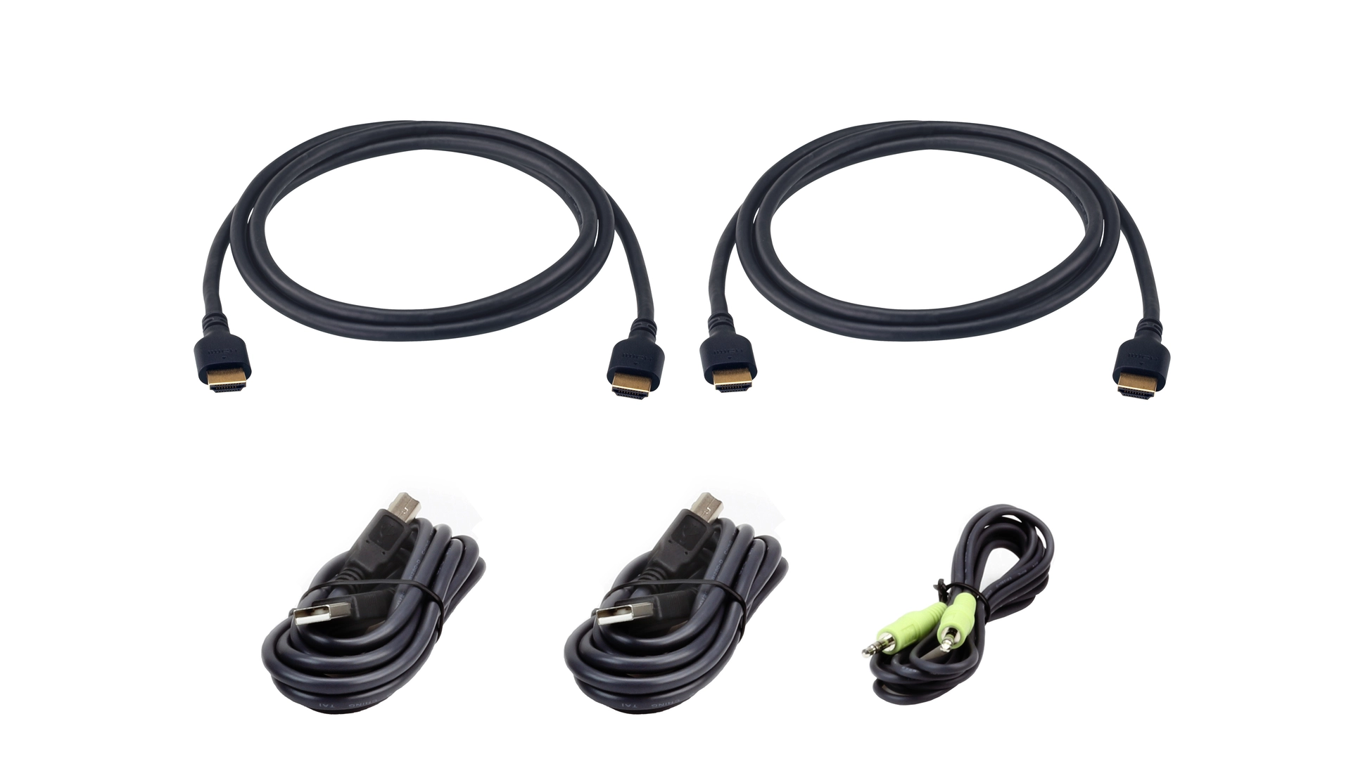 Câble KVM kit 2x câble hdmi/usb/audio