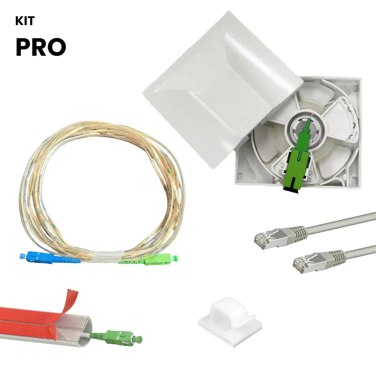 Kit Pro Rallonge Fibre Optique Invisible – Installation complète pour déplacer votre box internet (Copie) (Copie) Octofibre