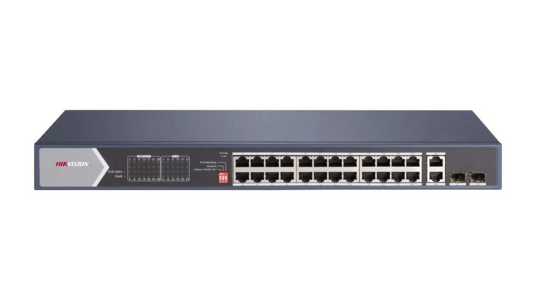 DS-3E0528HP-E SWITCH L2 24 PORTS HI-POE BUDGET 370W/2 RJ45+2 SFP