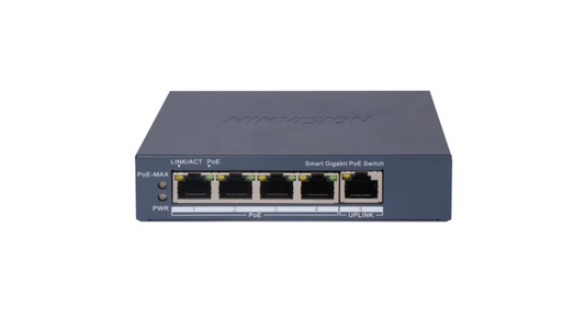 DS-3E1505P-EI SWITCH L2 4 PORTS GIGABIT POE (60W) + 1 PORT RJ45
