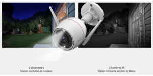 CS-H3c-R100-1K3WKFL(2.8mm) CAMÉRA PT EXTERIEUR WIFI 3MP 2K CARTE SD MICRO HP – vue 4