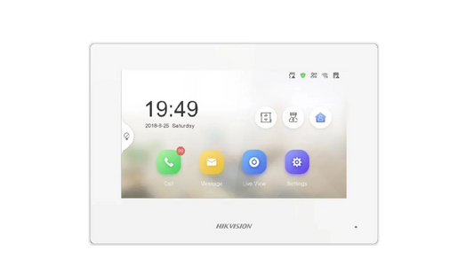 DS-KH6320-WTE1/White ECRAN TABLETTE 7' TACTILE WIFI STANDARD POE