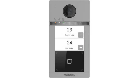 DS-KV8213-WME1(C)(O-STD)/Europe BV PORTIER IP WIFI 2MP POE MIFARE IP65 ALUMINIUM 2BP