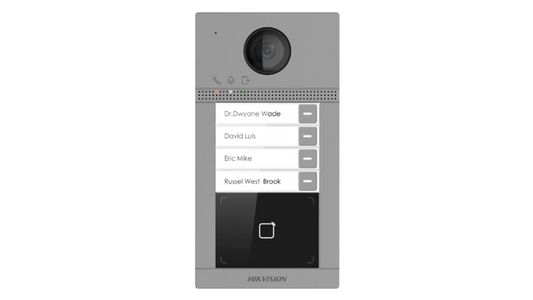DS-KV8413-WME1(C)(O-STD)/Europe BV PORTIER IP WIFI 2MP POE MIFARE IP65 ALUMINIUM 2BP