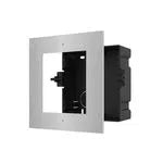 Support de baie informatique inox 1 module encastre – vue 2