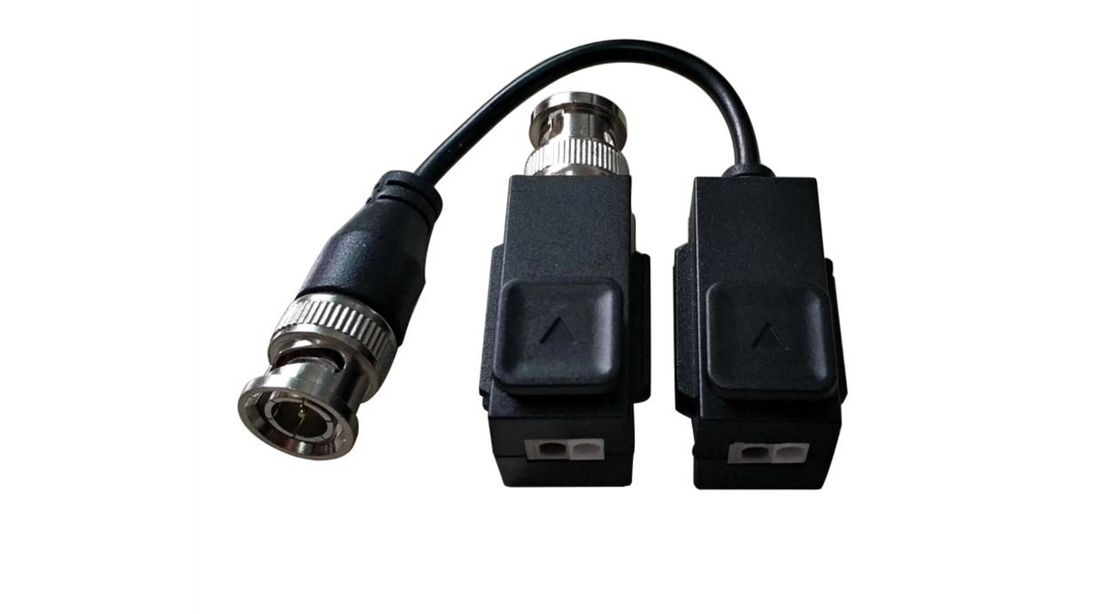 Accessoire pour caméra de vidéosurveillance balun vidéo passif 1 canal utp