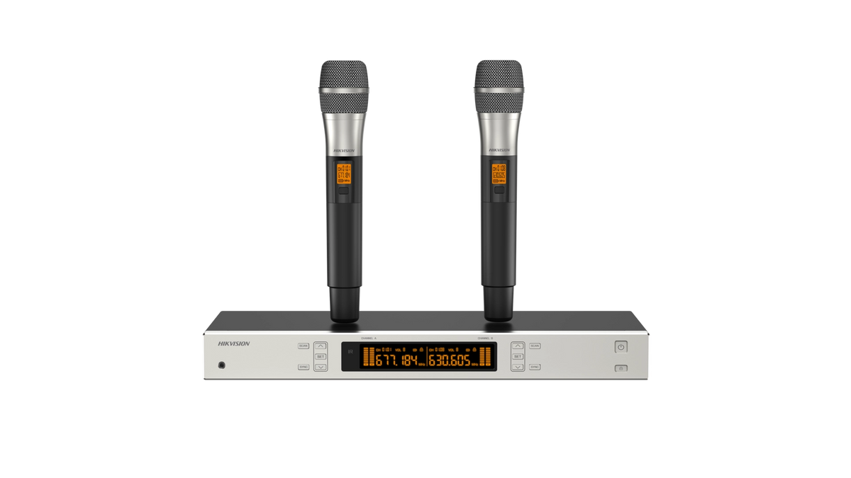 Système de sonorisation 2 micro sans fil portatif 100M uhf 821Hz