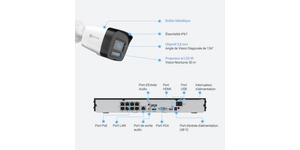 CS-BN4884-A2E50 KIT VIDÉO NVR 8 VOIES POE + 4 BULLET 4K + 2TB HDD – vue 3