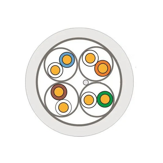 CÂBLE Cat6A U/FTP 4P LSZH 500m DCA CÂBLE DE COULEUR BLANCHE