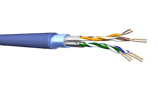 CÂBLE Cat6A F/FTP 4P 500m BLEU Cca S1 D1 A1