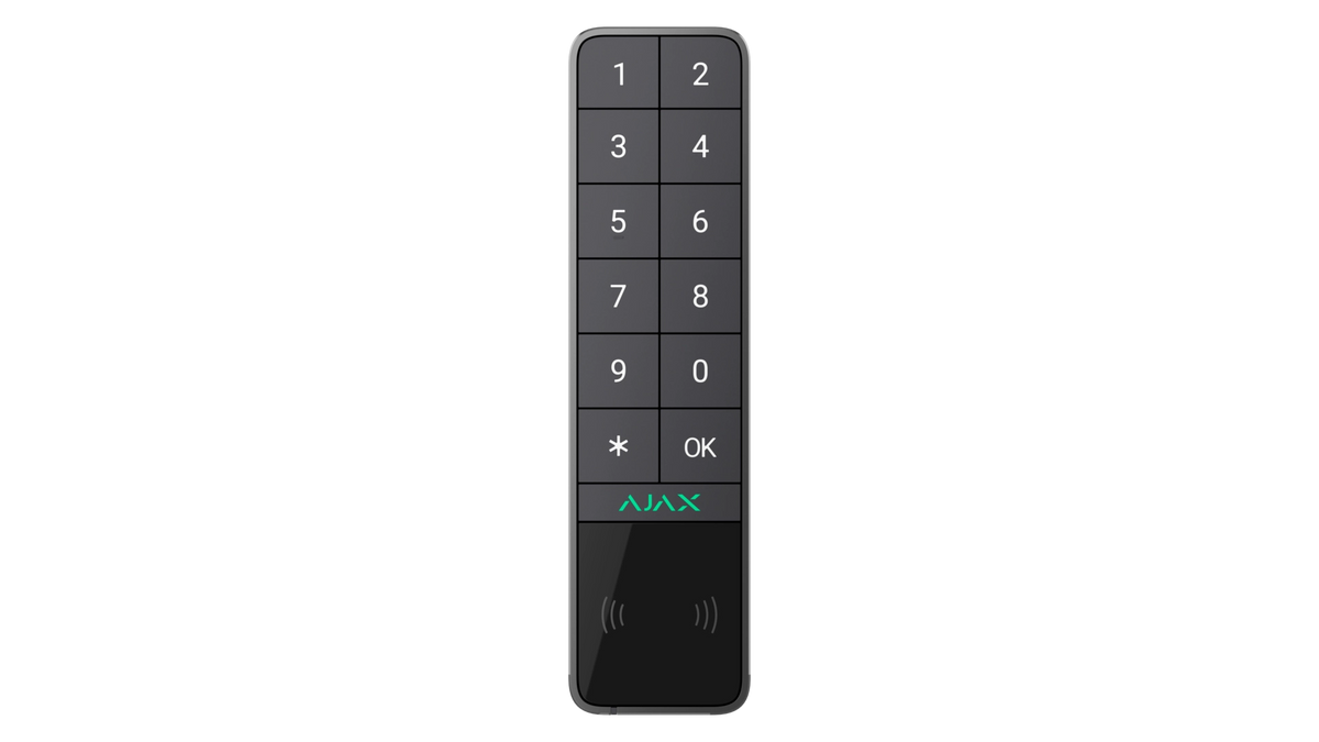 Équipement de contrôle d'accès clavier extérieur graphite avec authentification