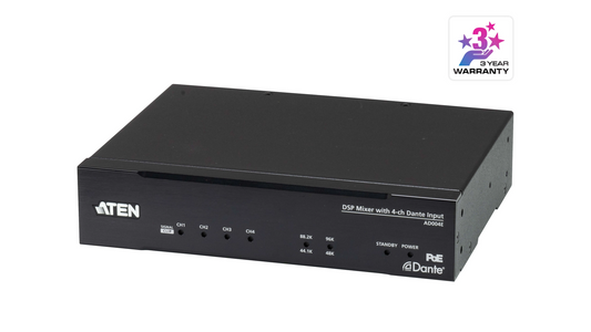 Convertisseur de média Melangeur dsp avec entrée Dante a 4