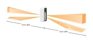 Détecteur d'alarme multi-faisceaux horizontale faible conso blanc – vue 4