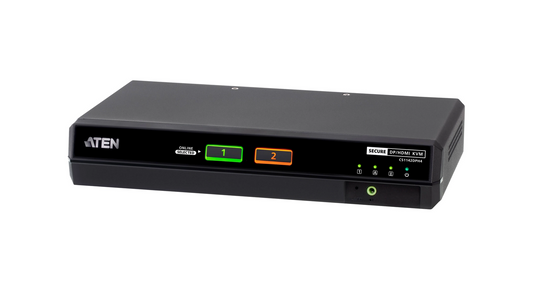 COMMUT KVM SECURISE 2PORTS USB HDMI /DP 2 ECRANS CONFORME NORME PSD PPv4.0