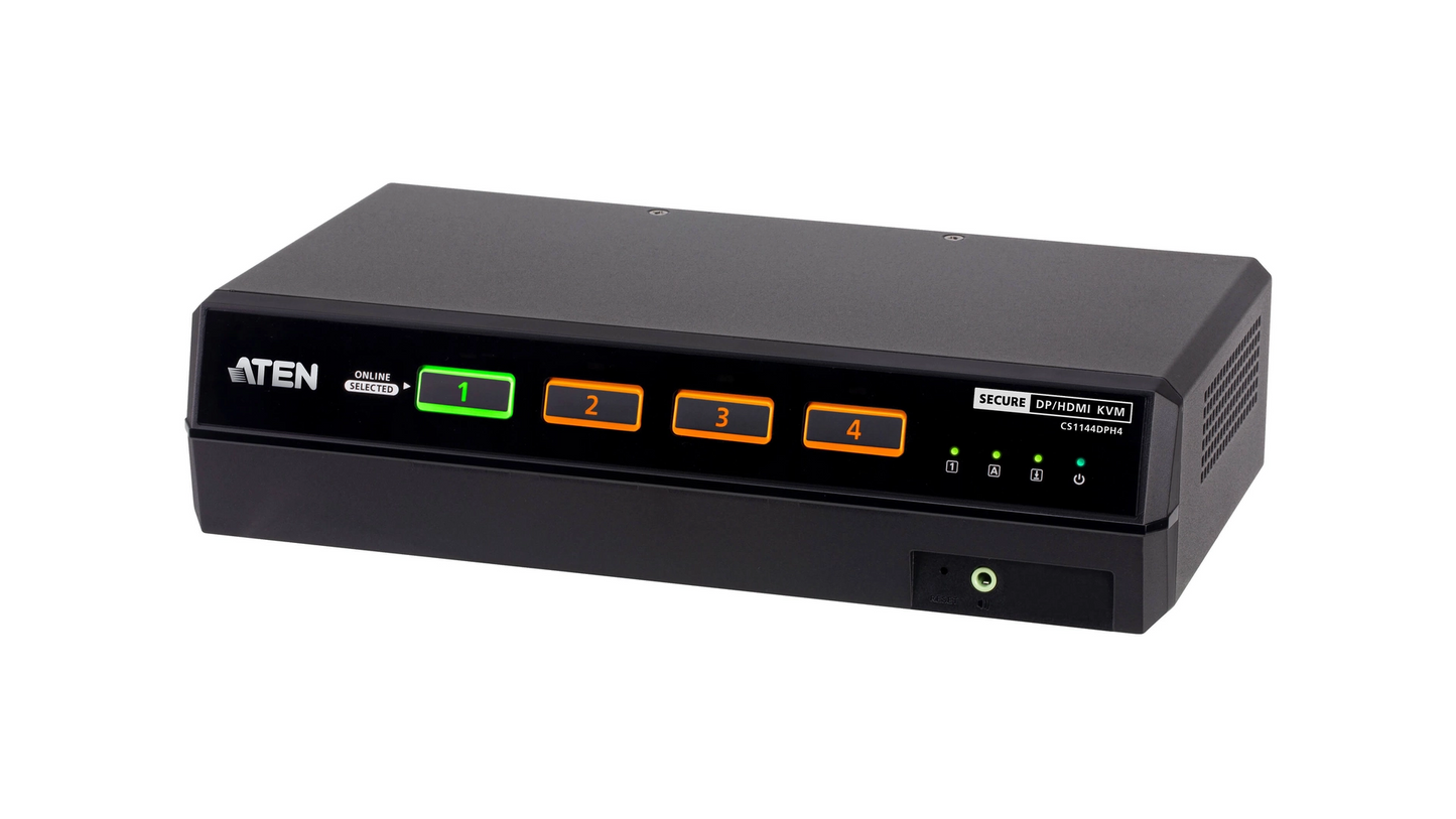 COMMUT KVM SECURISE 4PORTS USB HDMI /DP 2 ECRANS CONFORME NORME PSD PPv4.0