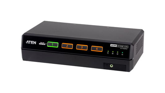 COMMUT KVM SECURISE 4PORTS USB HDMI /DP 2 ECRANS CONFORME NORME PSD PPv4.0