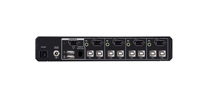 COMMUT KVM SECURISE 4PORTS USB HDMI /DP AVEC LECTEUR DE CARTE CONFORME NORME PSD PPv4.0 – vue 4