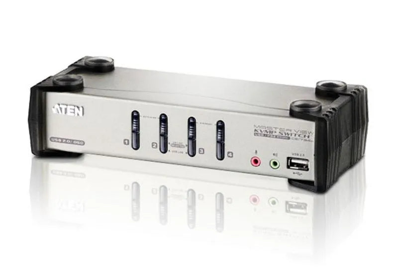 Commutateur KVM commut USB 1 KVM => 4 cpu + hub 2 P