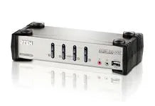 Commutateur KVM commut USB 1 KVM => 4 cpu + hub 2 P – vue 2