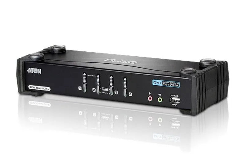 Commutateur KVM commut USB dvi 1 kvmp=> 4 cpu audio