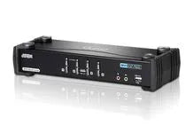 Commutateur KVM commut USB dvi 1 kvmp=> 4 cpu audio – vue 2