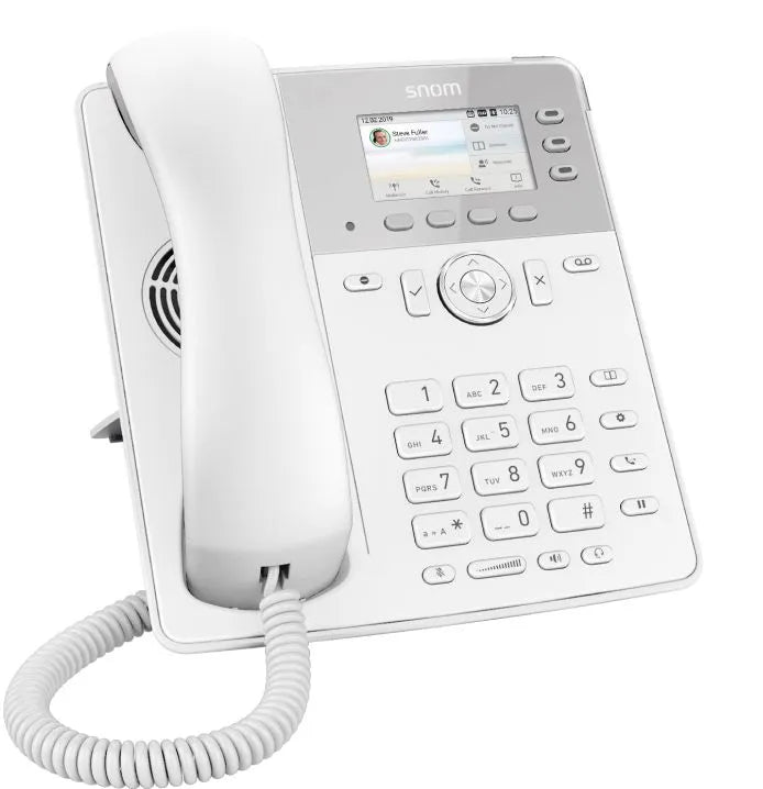 SNOM D717 TEL 6 COMPTES SIP POE BLANC 3 TOUCHES / ECRAN COULEUR / 2 RJ GIGA : USB