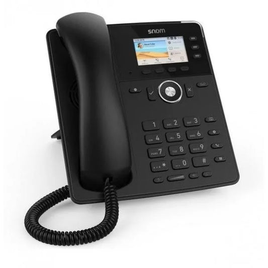 SNOM D717 TEL 6 COMPTES SIP POE NOIR 3 TOUCHES / ECRAN COULEUR / 2 RJ GIGA : USB