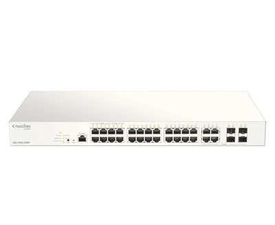 24 PORTS POE/POE+ +4 COMBO GE/SFP BUDGET POE 193w 1 AN DE LICENCE OFFERT NUCLIAS CLOUD